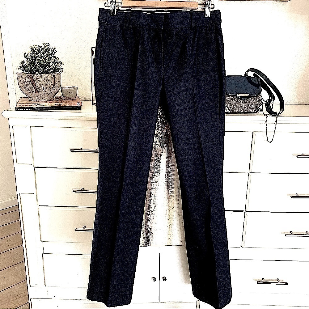 J.Crew Favorite Fit 100% cotton Navy Blue Dress Pants Size 4